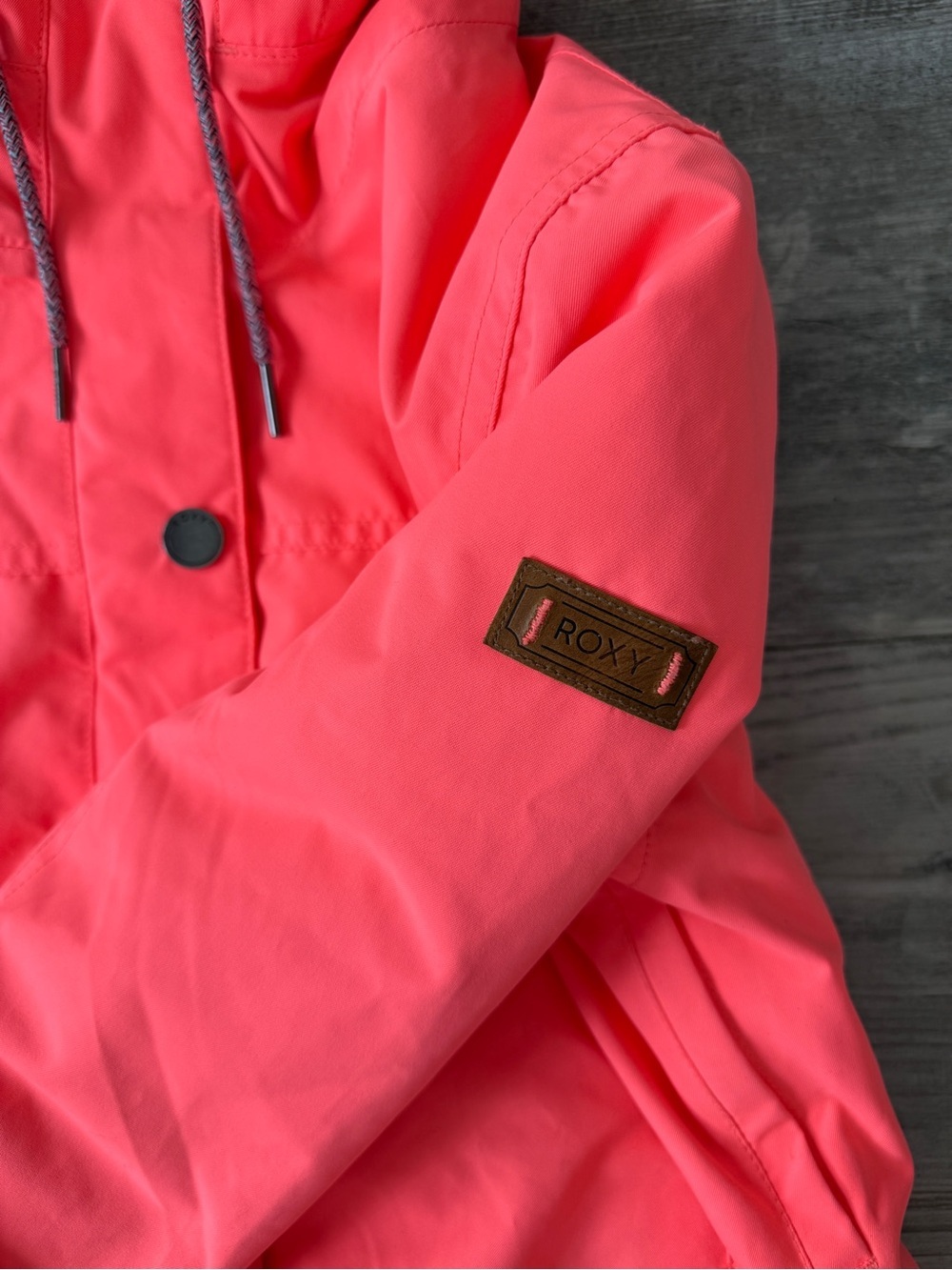 Roxy Hot Pink Barbiecore Hooded Ski Jacket Size S - Picture 6 of 7